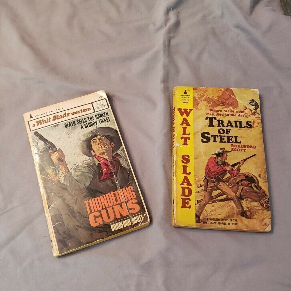 Vintage Walt Slade Western Paperback Books